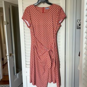 J McLaughlin dress salmon, blue